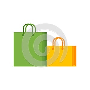 Shopping bag icon isolated on white background