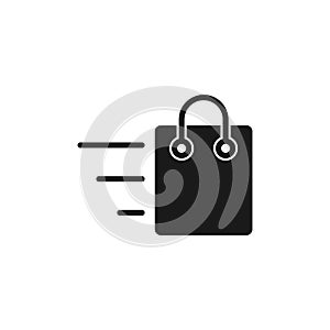 Shopping Bag icon Vector Illustration. Shopping Bag vector icon design for e-commerce, online store and marketplace. Shopping Bag