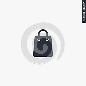 Shopping bag, premium quality flat icon