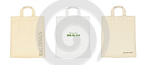 Shopping bag. Set of accessoryes for foodstuff.