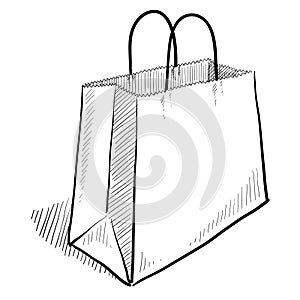 Shopping bag sketch
