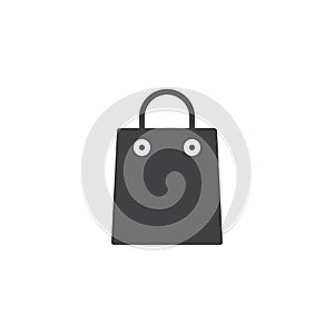 Shopping bag vector icon