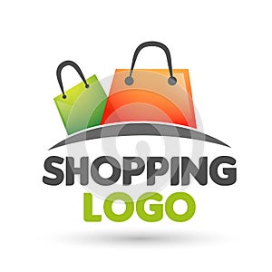 Shopping bags colorful online selling market shipping buy and sell shop retail whole sale store check out company of business