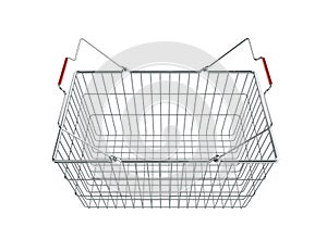 Shopping basket - 3d render