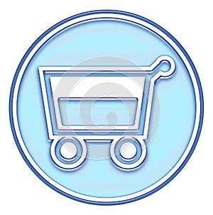 Shopping basket, cart button