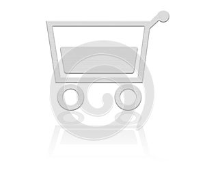 Shopping basket, cart button