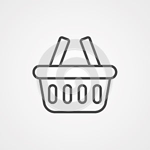 Shopping basket  icon sign symbol