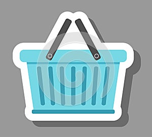 Shopping basket icon that symbolizes purchase and retail