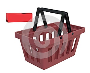 Shopping Basket With Remove Symbol