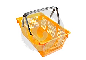 Shopping basket on white