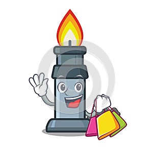 Shopping bunsen burner in the mascot shape