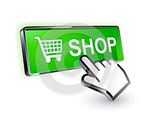Shopping button icon