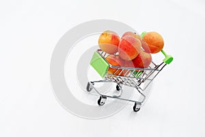 Shopping Cart With Apricots