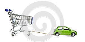 Shopping Cart with car