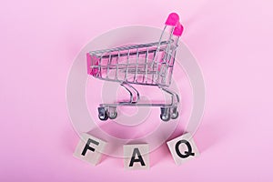 Shopping Cart With FAQ Blocks