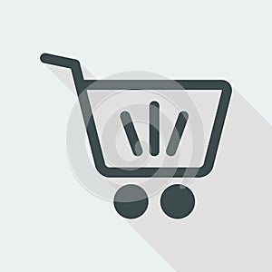 Shopping cart flat icon