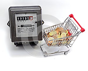 shopping cart full and METER