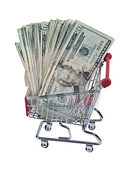 Shopping Cart Full of Money