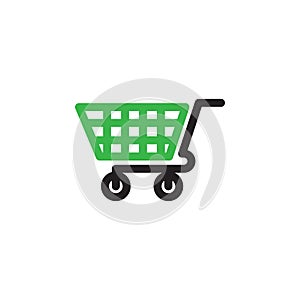 Shopping cart graphic design template vector isolated