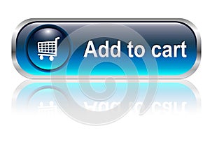 Shopping cart icon, button