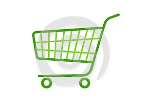 Shopping cart icon. Trolley sign. Shop and retail symbol. Vector illustration