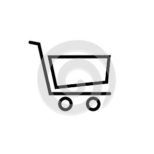 Shopping cart icon. Vector illustration