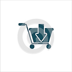 Shopping cart Icon Vector Ilustration