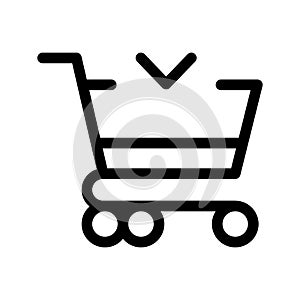 Shopping Cart Icon Vector Symbol Design Illustration