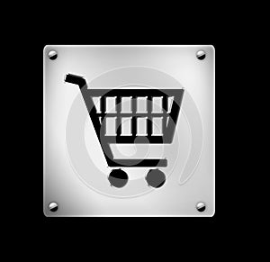 Shopping cart, icon, web button