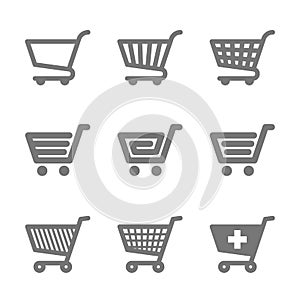 Shopping cart icons