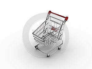 Shopping cart (isolated)