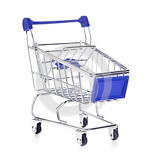 Shopping cart isolated on white background