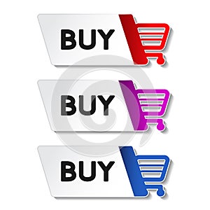 Shopping cart item - buy button photo