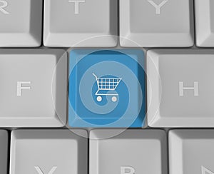 Shopping Cart Keyboard Button