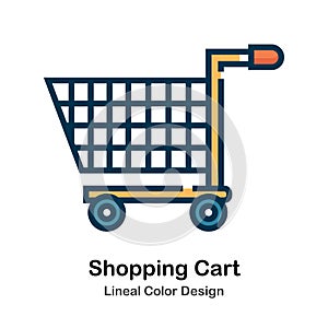 Shopping Cart Lineal Color Icon