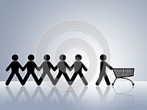 Shopping cart online web shop order