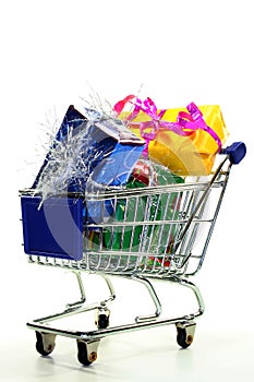 Shopping Cart with presents