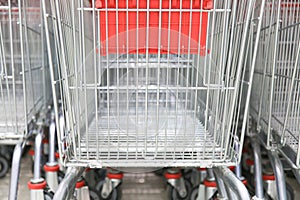 Shopping cart,red