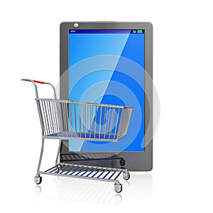 Shopping Cart and Touch Screen Mobile Phone