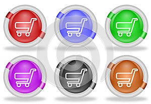 Shopping Cart Web Icon Buttons