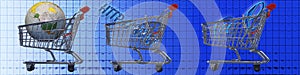 Shopping carts WW e-commerce