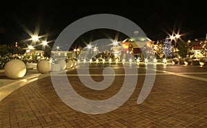 Shopping Center at Christmas Time