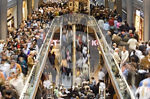 Shopping crowd