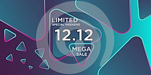 12.12 Shopping Day For Moment Sale Design Background