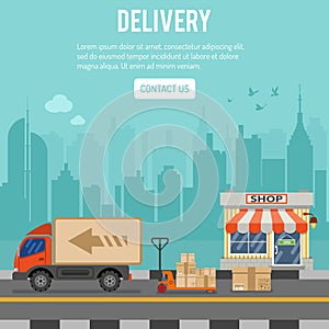 Shopping and Delivery Concept