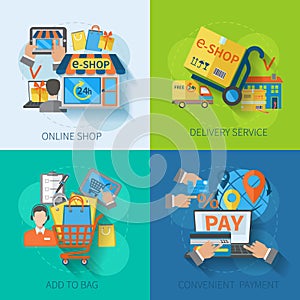 Shopping E-commerce Flat