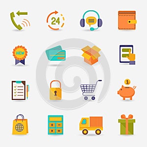 Shopping e-commerce icon