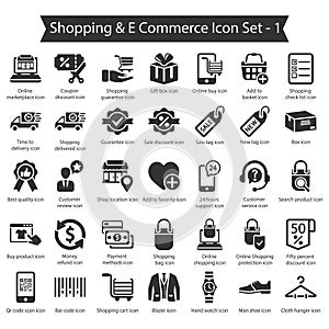 Shopping & E commerce icon set 1