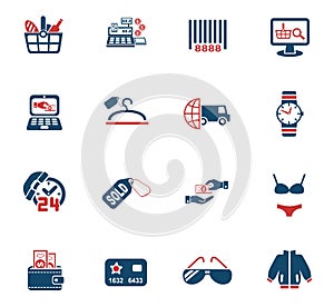 shopping and e-commerce icon set