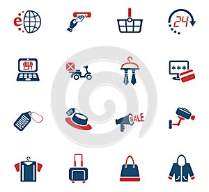 shopping and e-commerce icon set